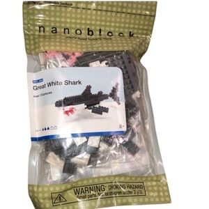 Nanoblock great white shark building blocks new for kids 

New and sealed